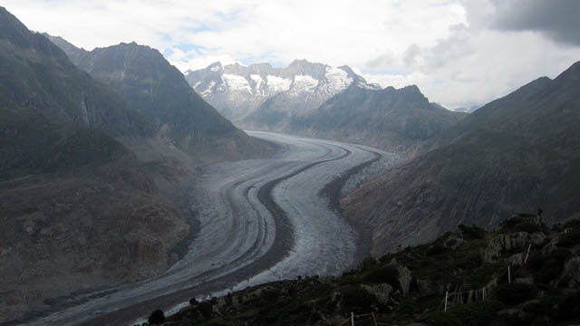 Stoneman Glaciara - Weg zur Stempelstelle Moosfluh